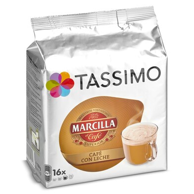 Café con leche en cápsulas Marcilla caja 16 unidades-0 Café con leche en cápsulas Marcilla caja 16 unidades-0