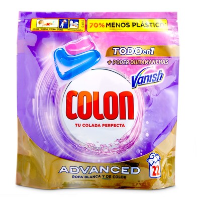 Detergente máquina todo en 1 Colon bolsa 22 lavados-0