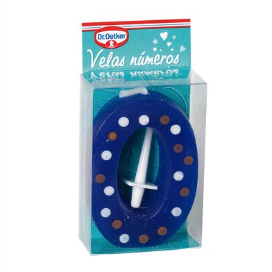 Vela cumpleaños nº 0 Dr. Oetker estuche 1 unidad-0 Vela cumpleaños nº 0 Dr. Oetker estuche 1 unidad-0