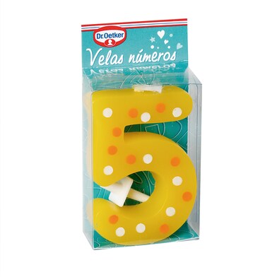 Vela de cumpleaños nº5 Dr. Oetker estuche 1 unidad-0 Vela de cumpleaños nº5 Dr. Oetker estuche 1 unidad-0