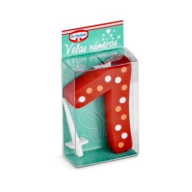 Vela de cumpleaños nº7 Dr. Oetker estuche 1 unidad-0 Vela de cumpleaños nº7 Dr. Oetker estuche 1 unidad-0