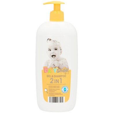 Gel y champú dos en uno suave BabySmile botella 750 ml-0