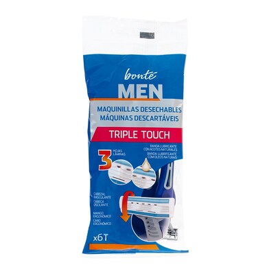 Maquinilla desechable 3 hojas Bonté Homme de Dia bolsa 6 unidades-0 Maquinilla desechable 3 hojas Bonté Homme de Dia bolsa 6 unidades-0
