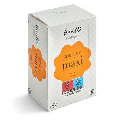 Protegeslips maxi Bonté Everyday de Dia caja 52 unidades-0 Protegeslips maxi Bonté Everyday de Dia caja 52 unidades-0