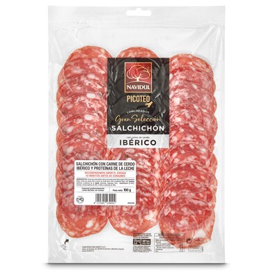 Salchichón ibérico gran selección Navidul sobre 100 g-0