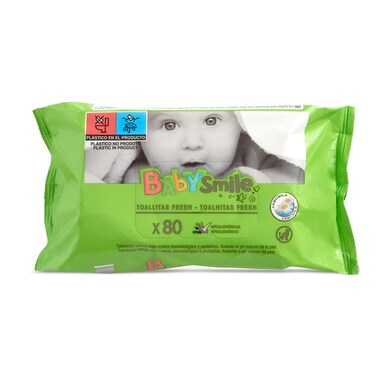 Toallitas para bebés BabySmile bolsa 80 unidades-0