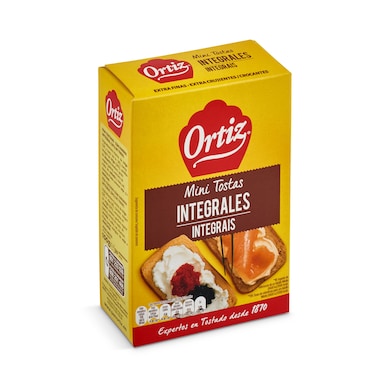 Mini tostadas integrales Ortiz caja 100 g-0