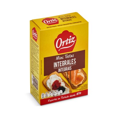 Mini tostadas integrales Ortiz caja 100 g-0 Mini tostadas integrales Ortiz caja 100 g-0