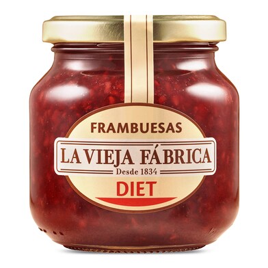 Mermelada de frambuesa diet La vieja fábrica frasco 280 g-0