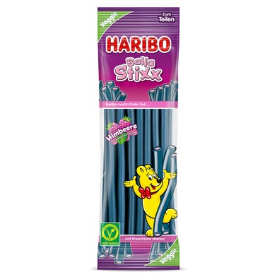 Golosinas balla stixx sabor frambuesa Haribo bolsa 200 g-0 Golosinas balla stixx sabor frambuesa Haribo bolsa 200 g-0