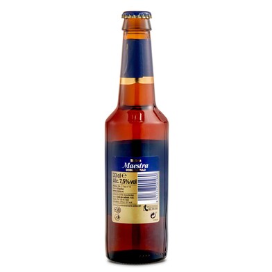 Cerveza tostada doble lúpulo Mahou Maestra botella 33 cl-1