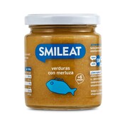 Verduras con merluza Smileat frasco 230 g