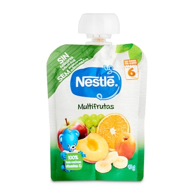 Puré multifrutas Nestlé bolsa 90 g-0