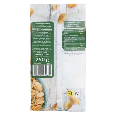 Cacahuete frito salado NATURMUNDO BOLSA 250 GR-1 Cacahuete frito salado NATURMUNDO BOLSA 250 GR-1