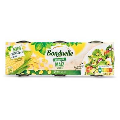 Maíz dulce Bonduelle lata 3 x 70 g-1