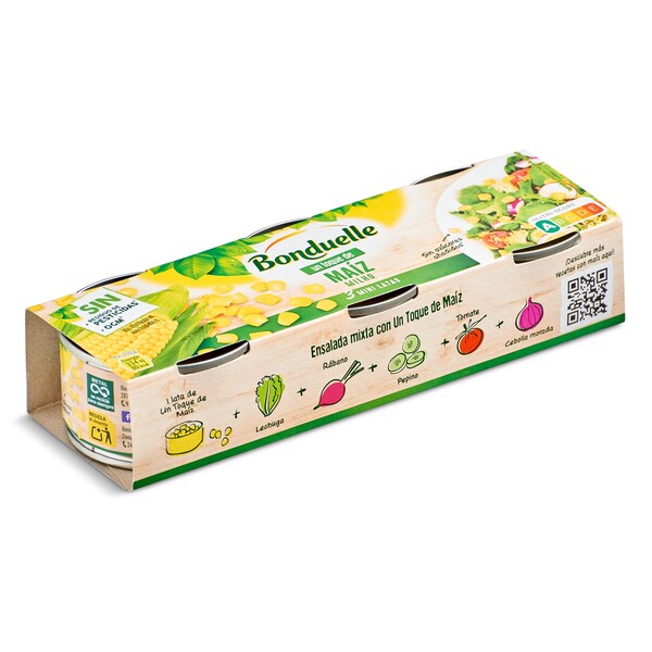 Maíz Un Toque Bonduella Pack 3x70 Gr.
