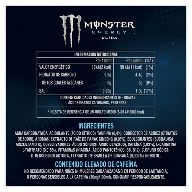 Bebida energética ultra Monster lata 500 ml-1 Bebida energética ultra Monster lata 500 ml-1