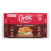 Pan tostado integral Ortiz bolsa 324 g