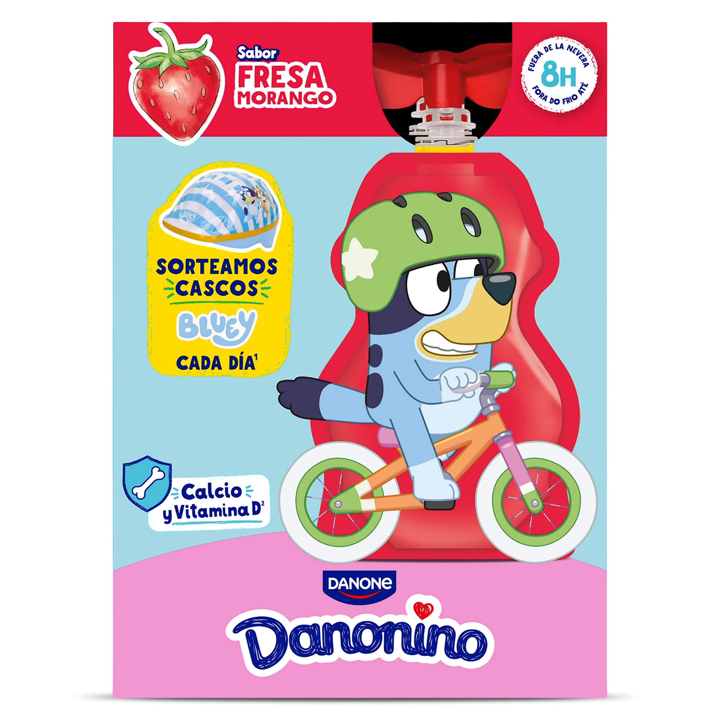 Yogur de fresa líquido Danonino 4 x 70 g