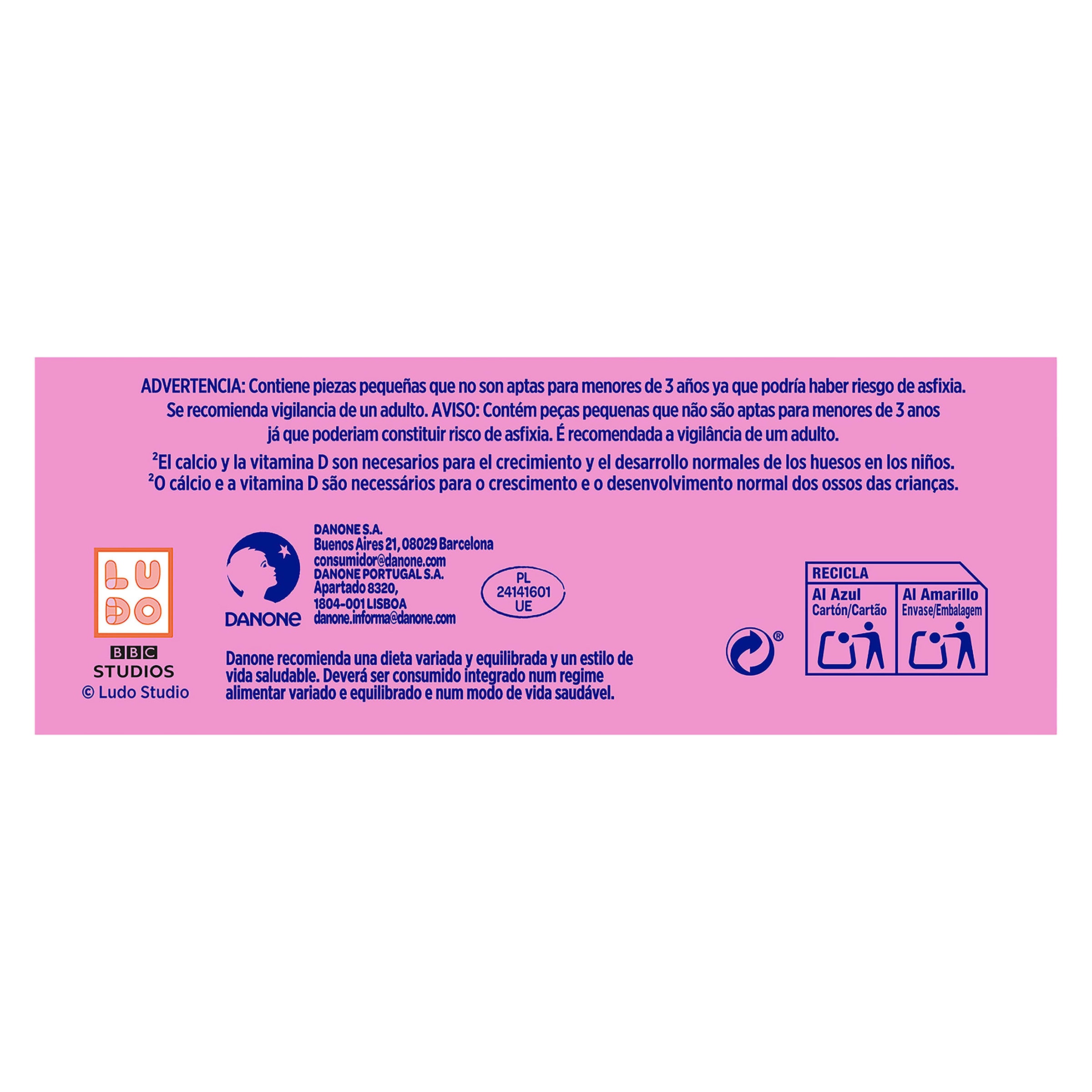 Yogur de fresa líquido Danonino 4 x 70 g