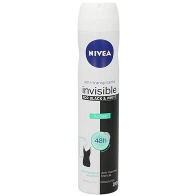 Desodorante invisible for black & white active Nivea spray 200 ml-0 Desodorante invisible for black & white active Nivea spray 200 ml-0