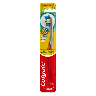 Cepillo de dientes 360° Advanced medio Colgate blister 1 unidad-0 Cepillo de dientes 360° Advanced medio Colgate blister 1 unidad-0