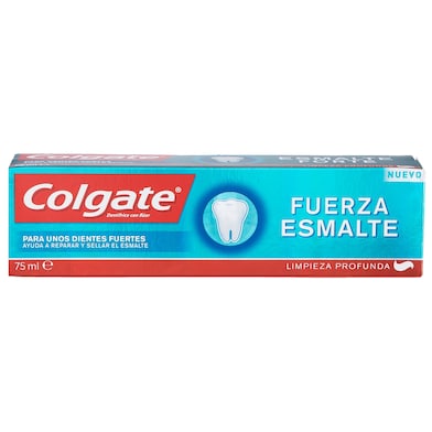 Pasta dentífrica fuerza esmalte Colgate tubo 75 ml-0