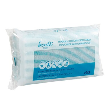 Esponjas jabonosas desechables Bonté Med de Dia bolsa 10 unidades-0 Esponjas jabonosas desechables Bonté Med de Dia bolsa 10 unidades-0