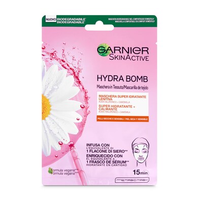 Mascarilla facial hidratante calmante Garnier sobre 1 unidad-0