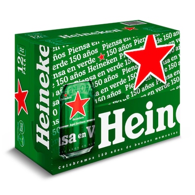 Cerveza Heineken lata 12 x 33 cl-0