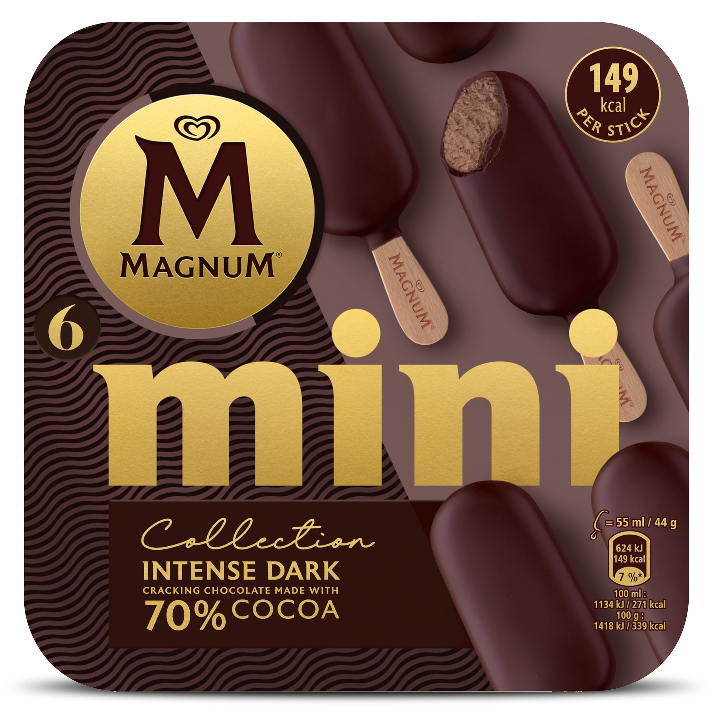 Magnum mini intense dark 70% 6 x 44 g