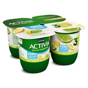 Bífidus desnatado con lima y limón Activia pack 4 x 120 g