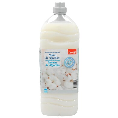 Suavizante concentrado con microcápsulas nubes de algodón Dia botella 80 lavados-0 Suavizante concentrado con microcápsulas nubes de algodón Dia botella 80 lavados-0