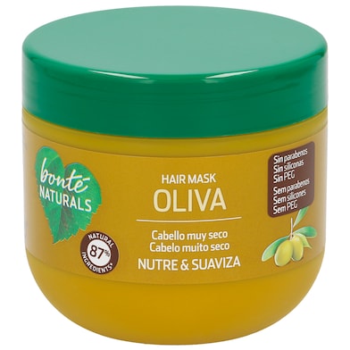 Mascarilla capilar oliva nutritiva Bonté Naturals frasco 300 ml-0