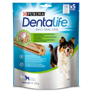 Snack para perros medianos dentalife Purina bolsa 115 g-0
