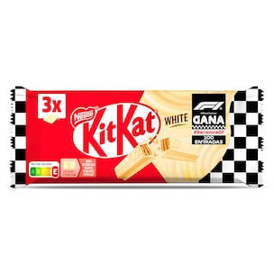 barritas de galleta recubiertas de chocolate blanco 3 x 415 g