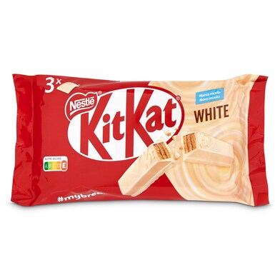 Barritas de galleta recubiertas de chocolate blanco Kit Kat bolsa 125 g-0