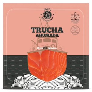 trucha ahumada bandeja 100 g