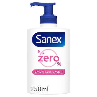 Jabón de manos zero sensitive Sanex bote 300 ml-0