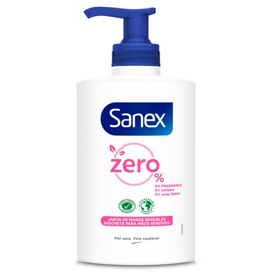 Jabón de manos zero sensitive Sanex bote 300 ml-0