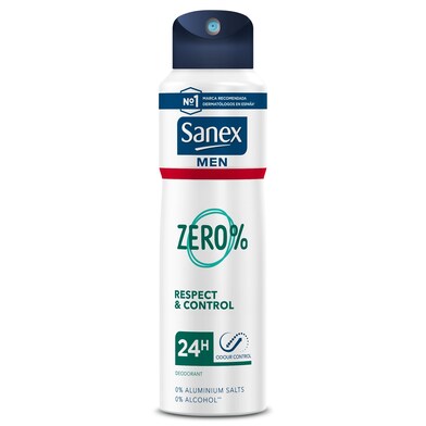 Desodorante hombre respect & control Sanex Zero% spray 200 ml-0 Desodorante hombre respect & control Sanex Zero% spray 200 ml-0