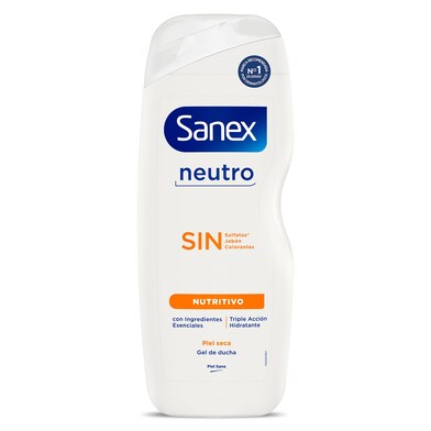 Gel de ducha piel seca Sanex botella 600 ml-0