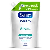 Recambio gel de ducha hidratante Sanex Neutro 950ml