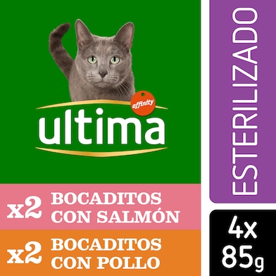 Bocaditos para gatos esterilizados Ultima bolsa 340 g-0