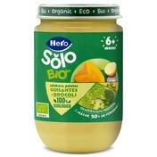 Crema de calabaza y puré de patatas 100% ecológica Hero frasco 190 g