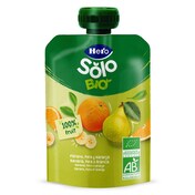 Puré de pera, plátano y naranja 100% ecológica Hero bolsa 100 g