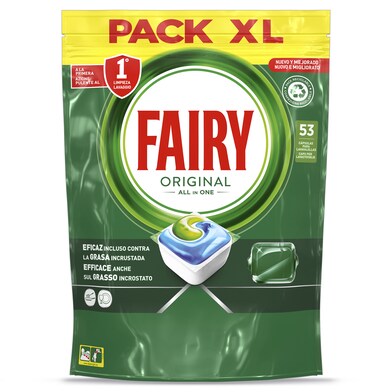 Lavavajillas máquina todo en uno Fairy bolsa 53 unidades-0 Lavavajillas máquina todo en uno Fairy bolsa 53 unidades-0
