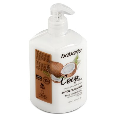 Jabón de manos líquido coco Babaria bote 500 ml-0 Jabón de manos líquido coco Babaria bote 500 ml-0