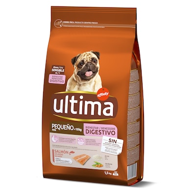 Alimento para perros mini sensitive con salmón Ultima bolsa 1.5 Kg-0
