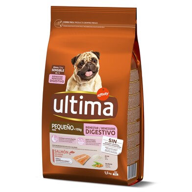 Alimento para perros mini sensitive con salmón Ultima bolsa 1.5 Kg-0